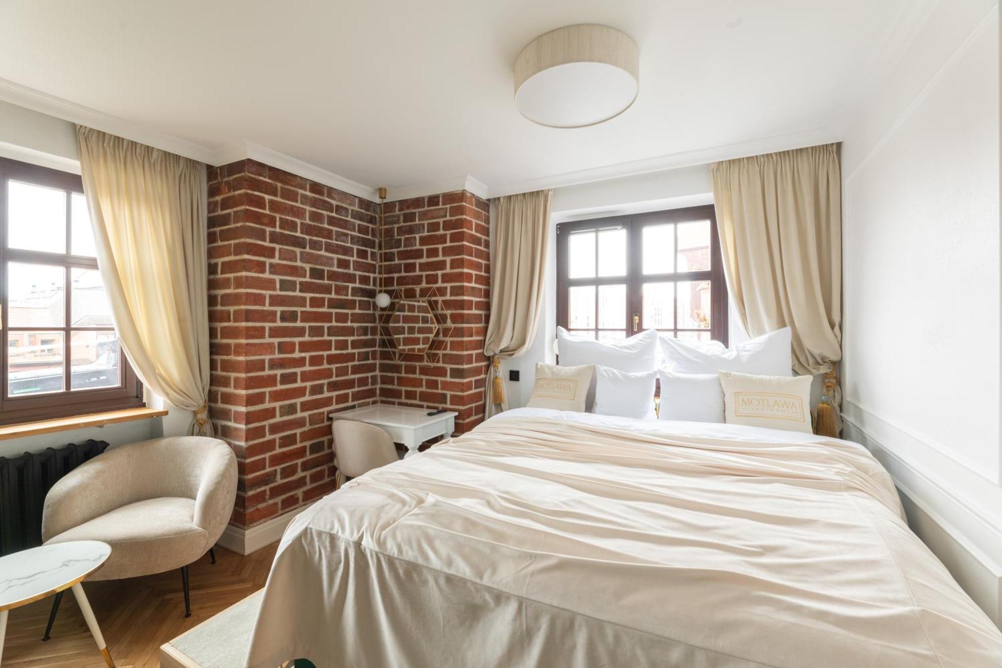Motlawa Apartments - Old Town & River Viev, Fast Wifi Danzig Exterior foto