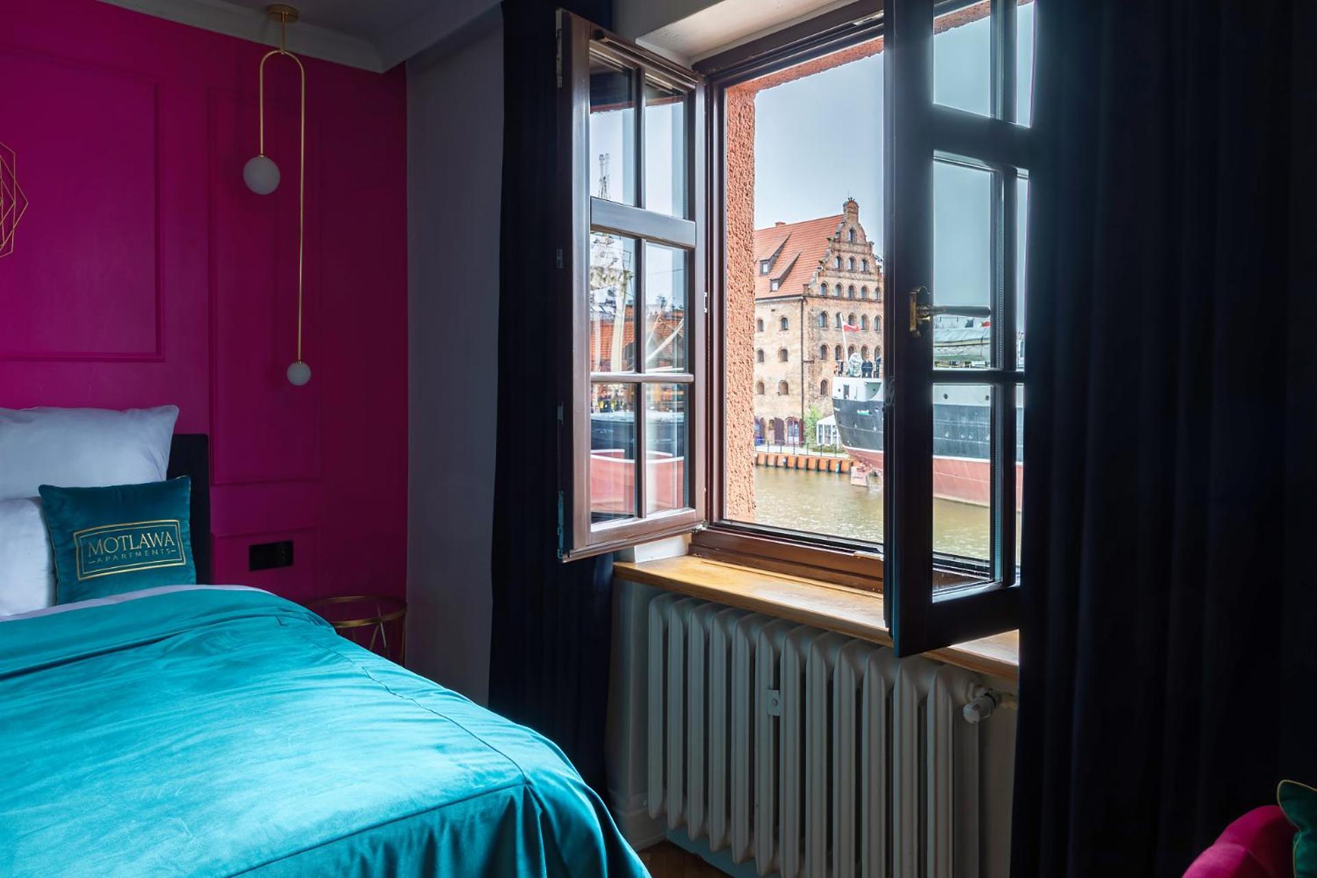 Motlawa Apartments - Old Town & River Viev, Fast Wifi Danzig Exterior foto