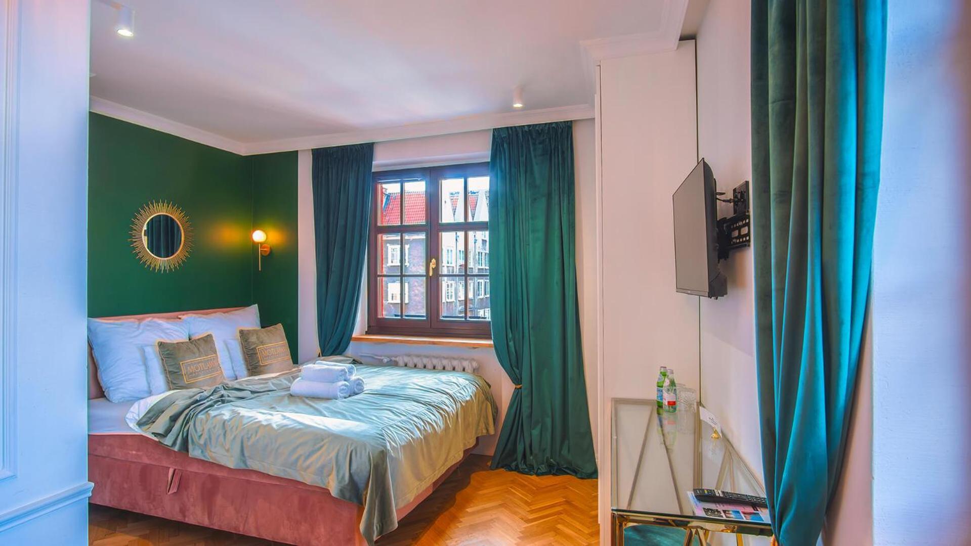 Motlawa Apartments - Old Town & River Viev, Fast Wifi Danzig Exterior foto