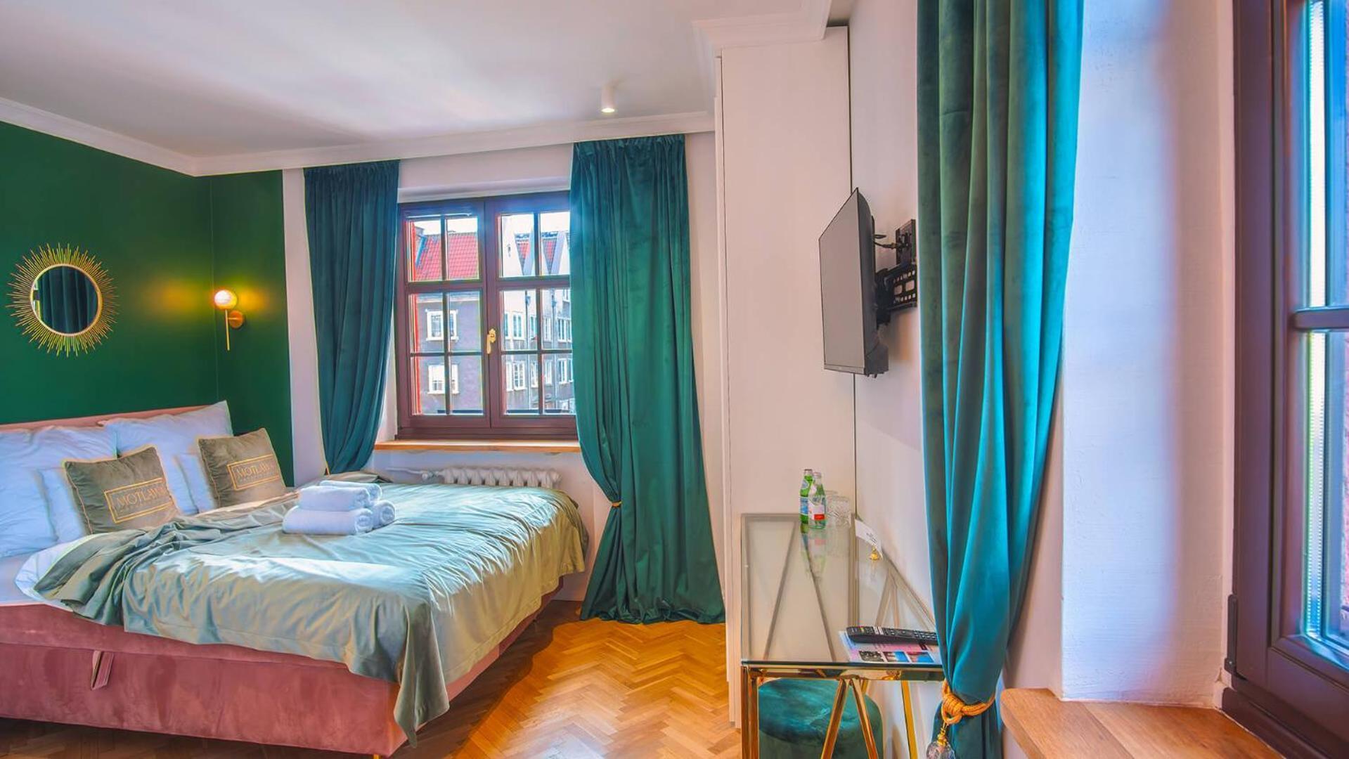 Motlawa Apartments - Old Town & River Viev, Fast Wifi Danzig Exterior foto